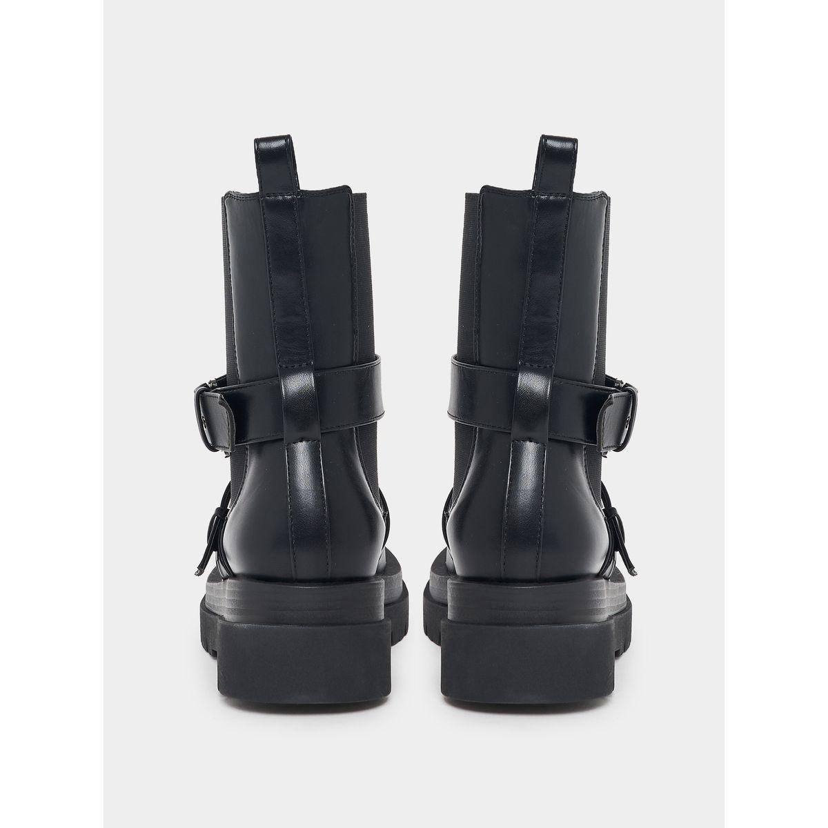 حذاء بوت بمقدمة دائرية وإبزيم غلق رايد × ستايلي-women-shoes-boots-image-3