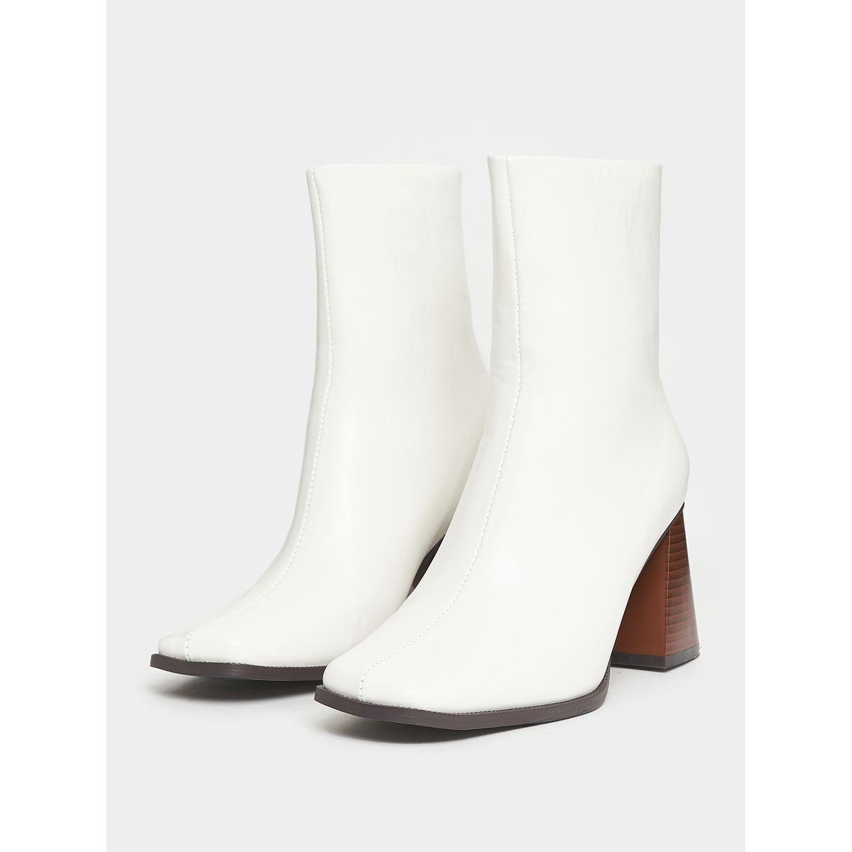 حذاء بوت بكعب سميك ومقدمة مربعة رايد × ستايلي-women-shoes-boots-image-3