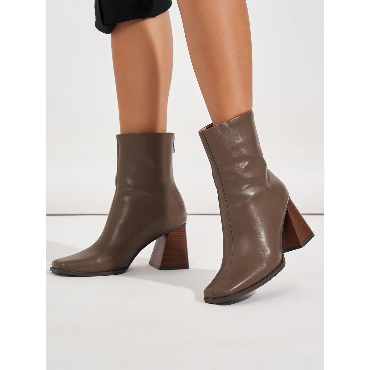 Raid X Styli  Square Toe Block Heel Leather Boots-women-shoes-boots-image-1