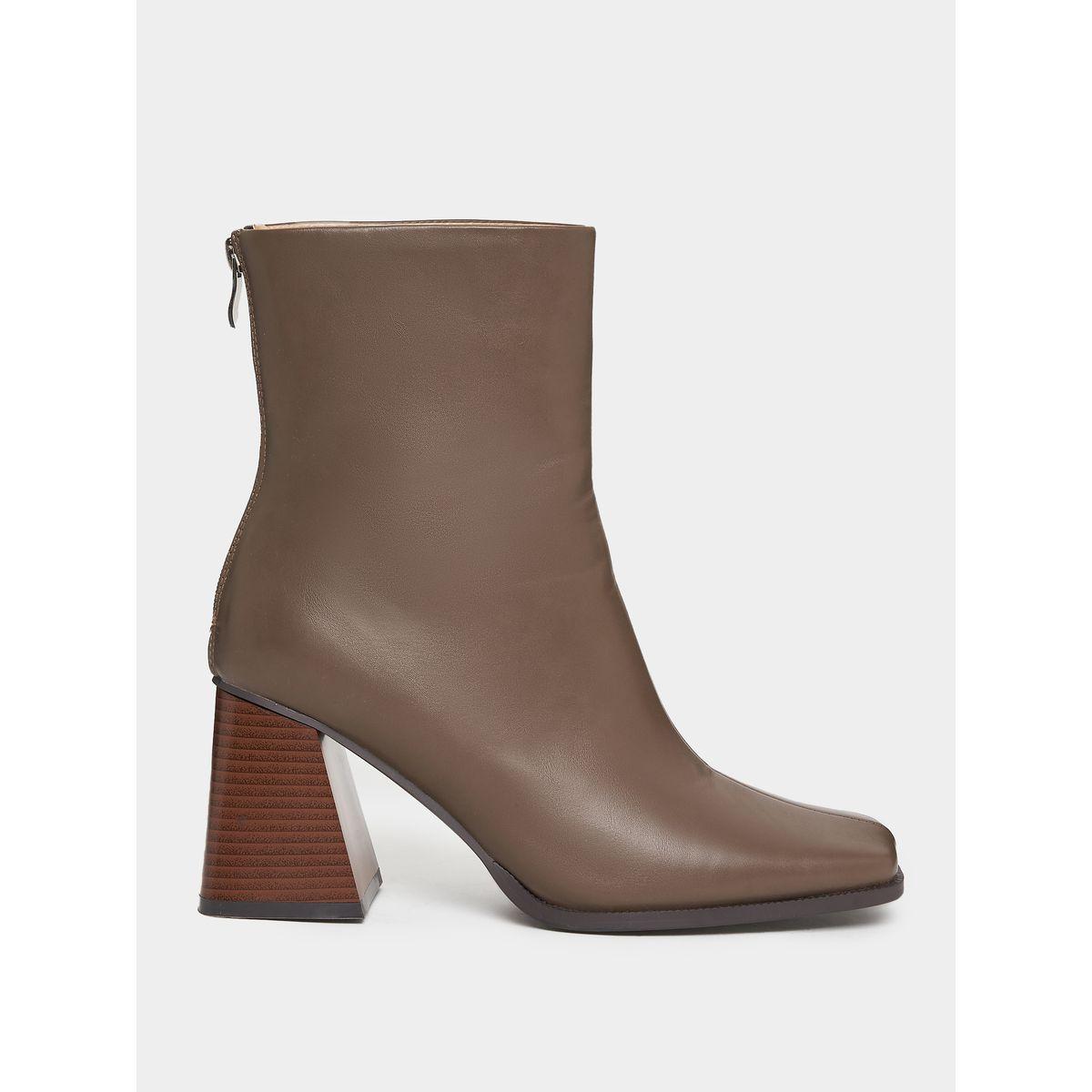 Raid X Styli  Square Toe Block Heel Leather Boots-women-shoes-boots-image-2