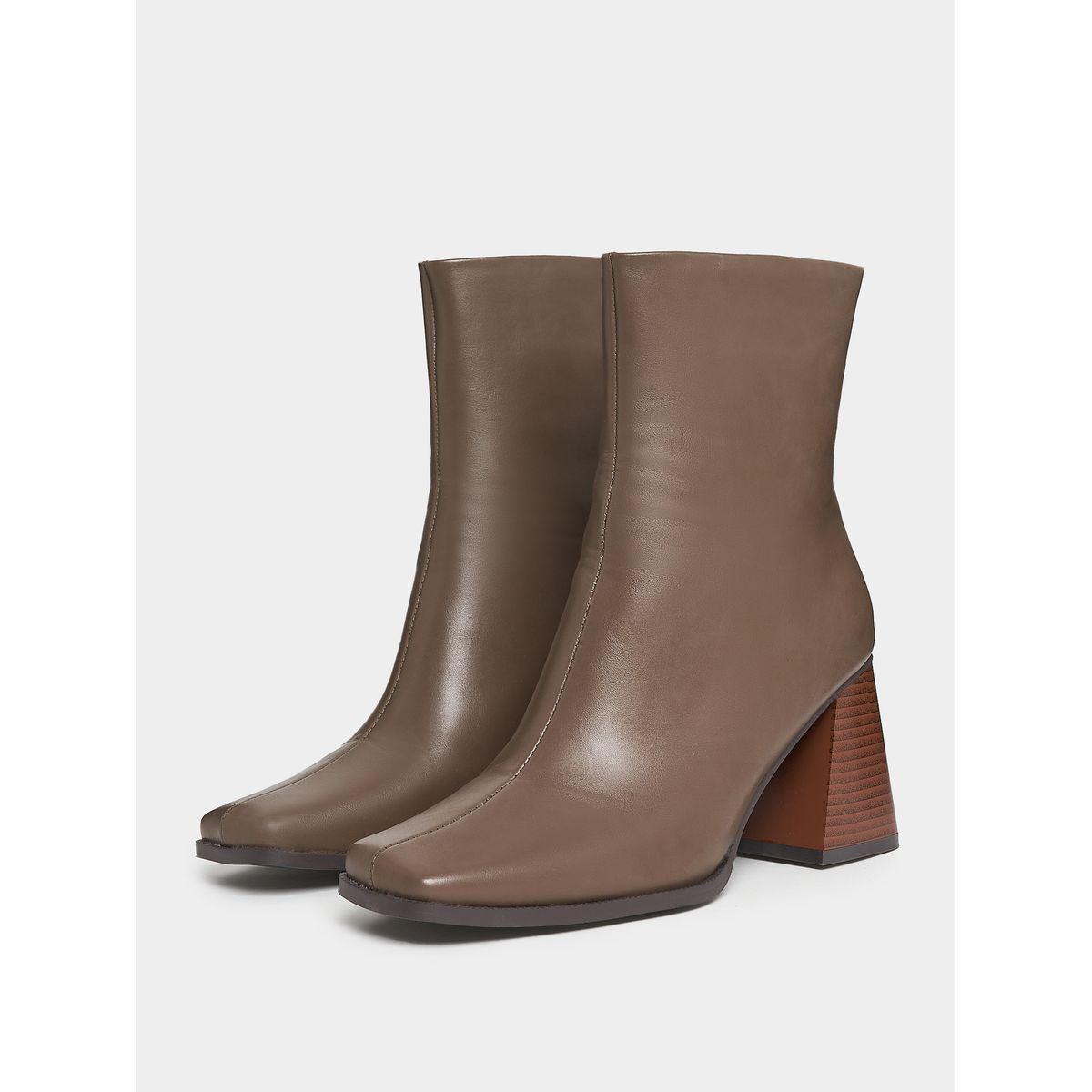 Raid X Styli  Square Toe Block Heel Leather Boots-women-shoes-boots-image-3