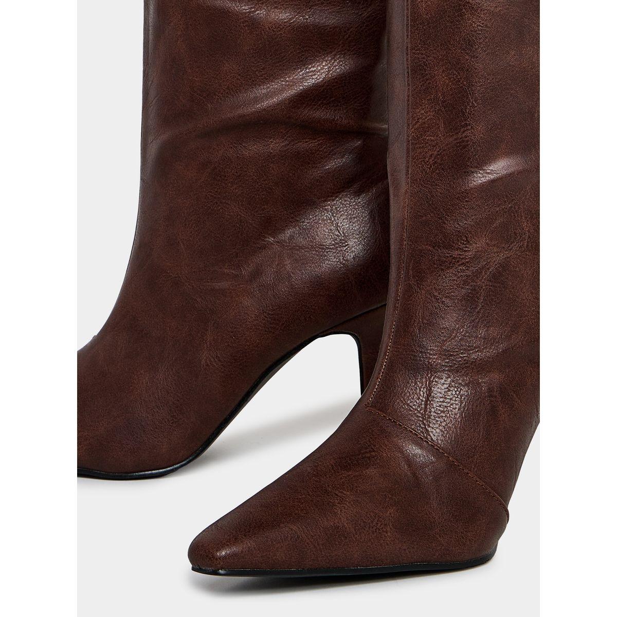 حذاء بوت بطول الكاحل ومقدمة مدببة رايد × ستايلي-women-shoes-boots-image-4