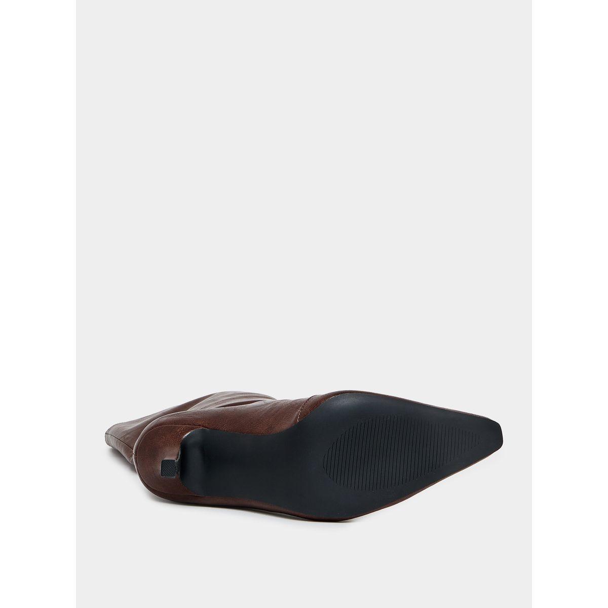 حذاء بوت بطول الكاحل ومقدمة مدببة رايد × ستايلي-women-shoes-boots-image-1