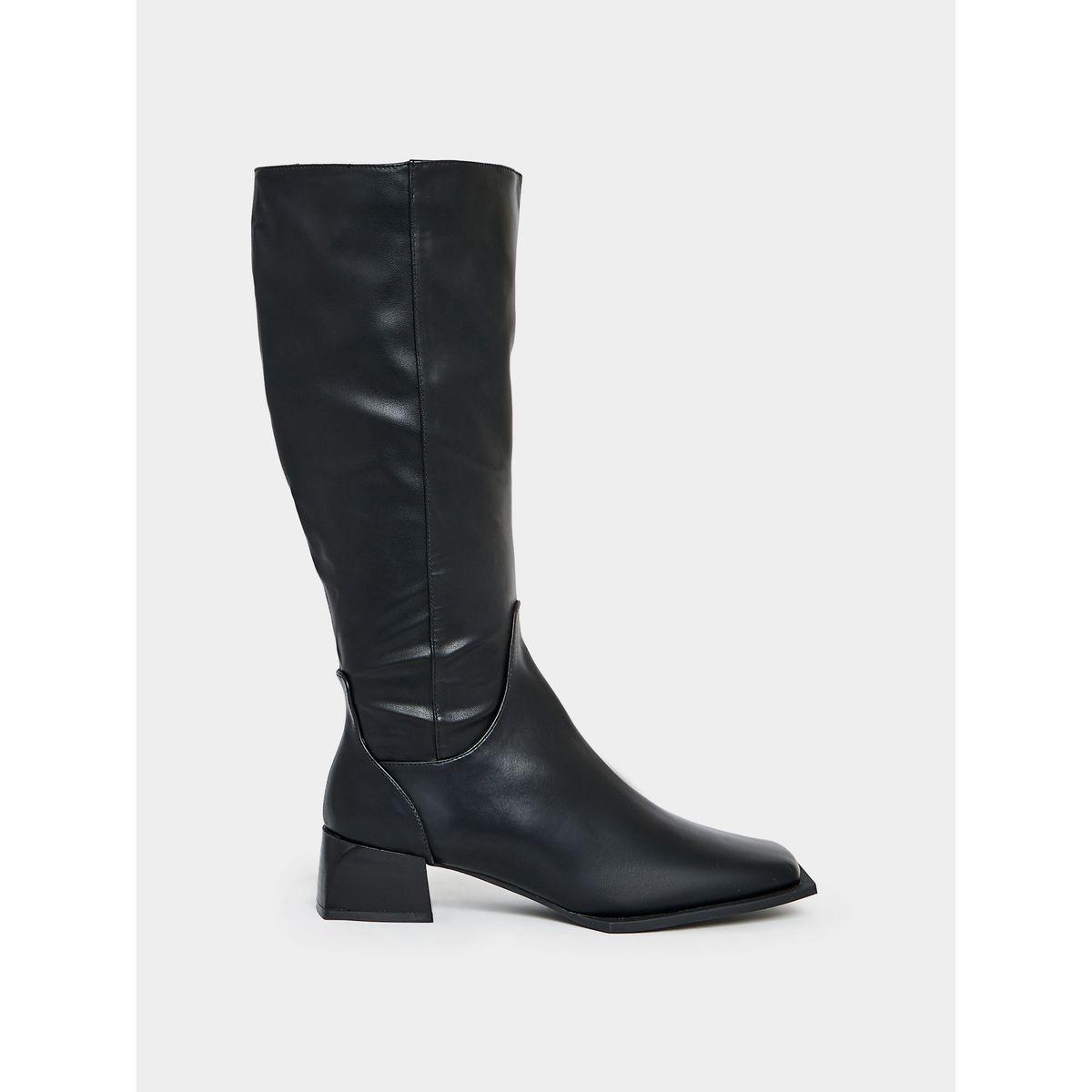 Raid X Styli  Square Toe Block Heel Knee High Boots-women-shoes-boots-image-1