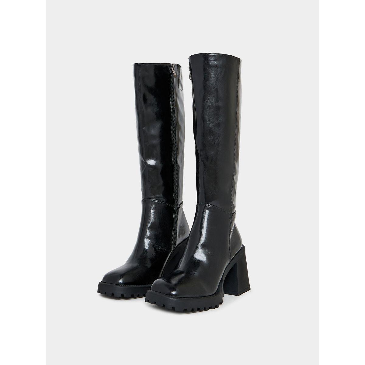Raid X Styli  Square Toe Block Heel Knee High Boots-women-shoes-boots-image-2