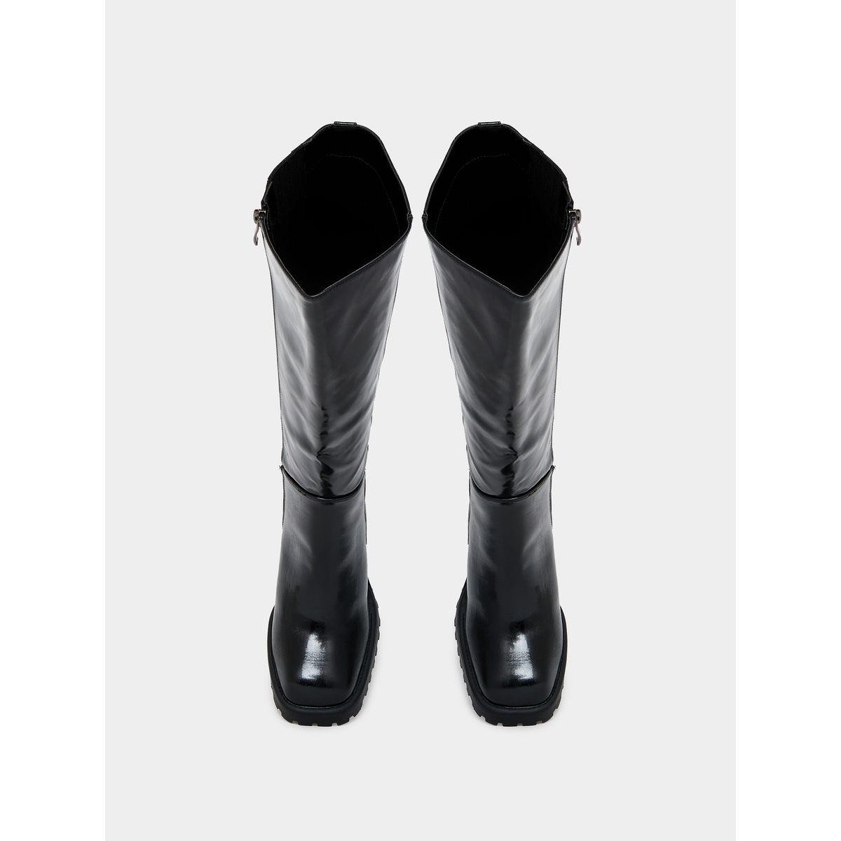 Raid X Styli  Square Toe Block Heel Knee High Boots-women-shoes-boots-image-5