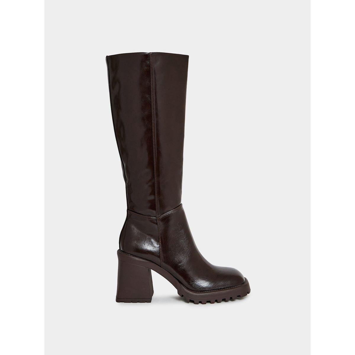 Raid X Styli  Square Toe Block Heel Knee High Boots-women-shoes-boots-image-1