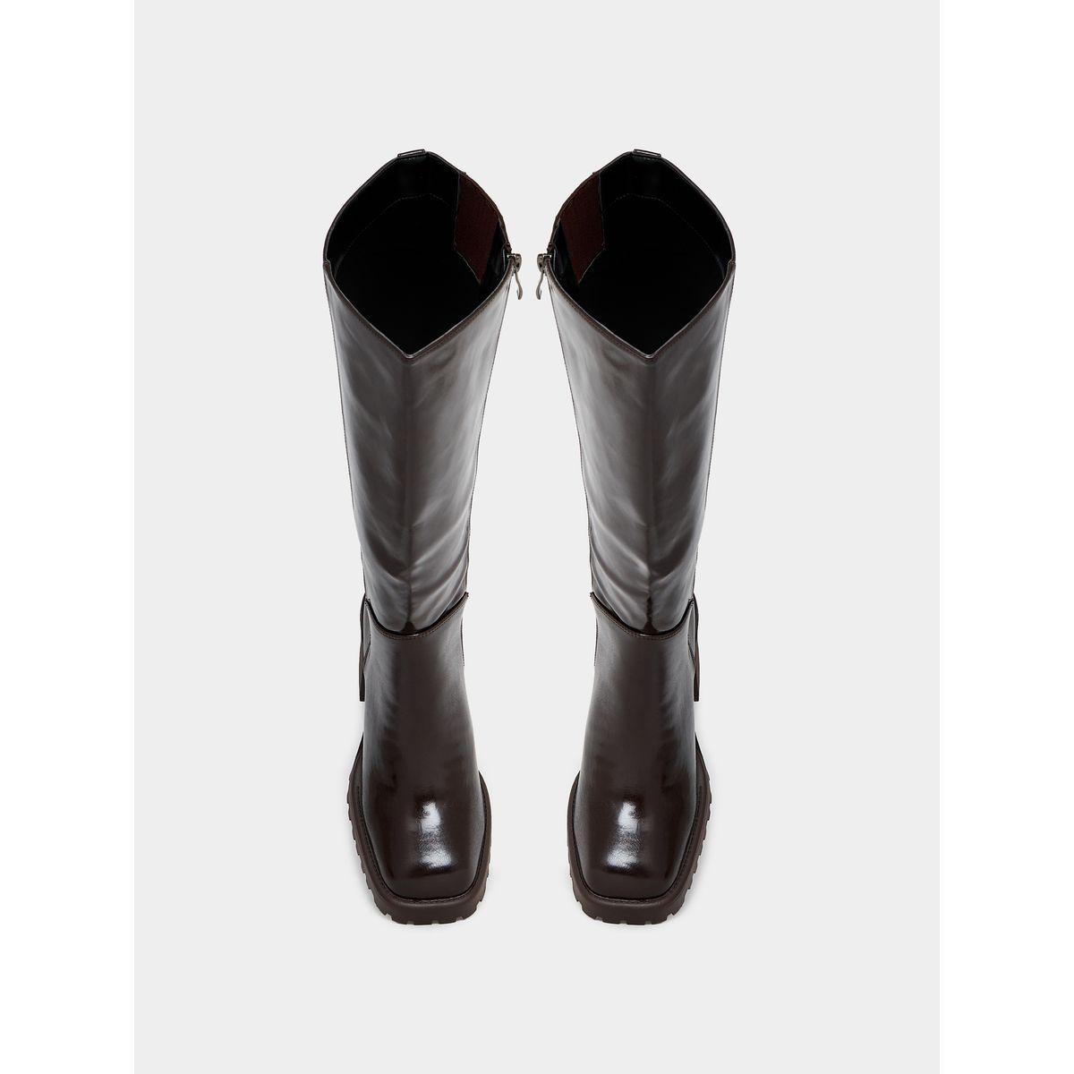 Raid X Styli  Square Toe Block Heel Knee High Boots-women-shoes-boots-image-5