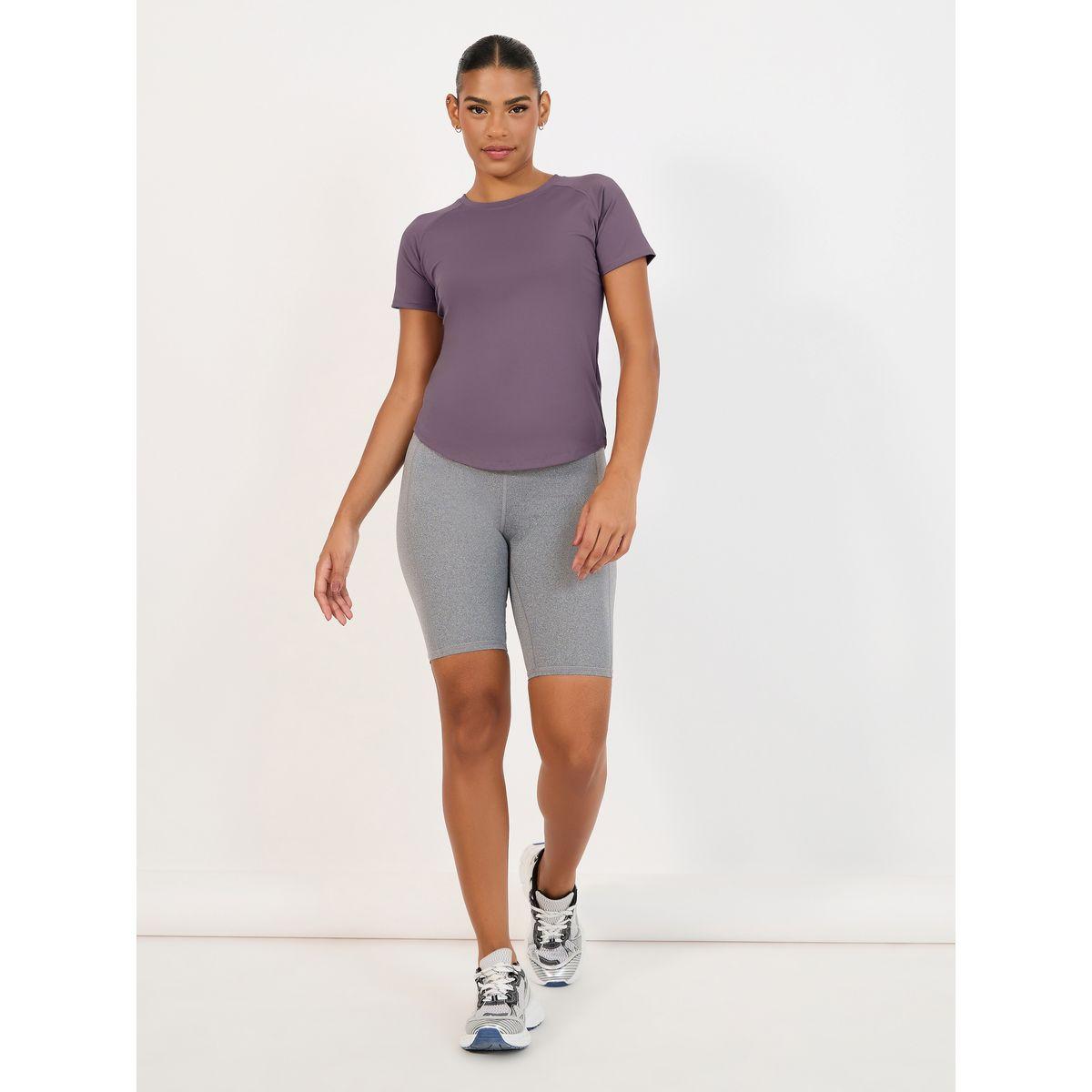 Styli Active Back V Shaped Mesh Contour Stitch Detail Top-women-clothing-sportswearandactivewear-tshirtsandvests-image-3