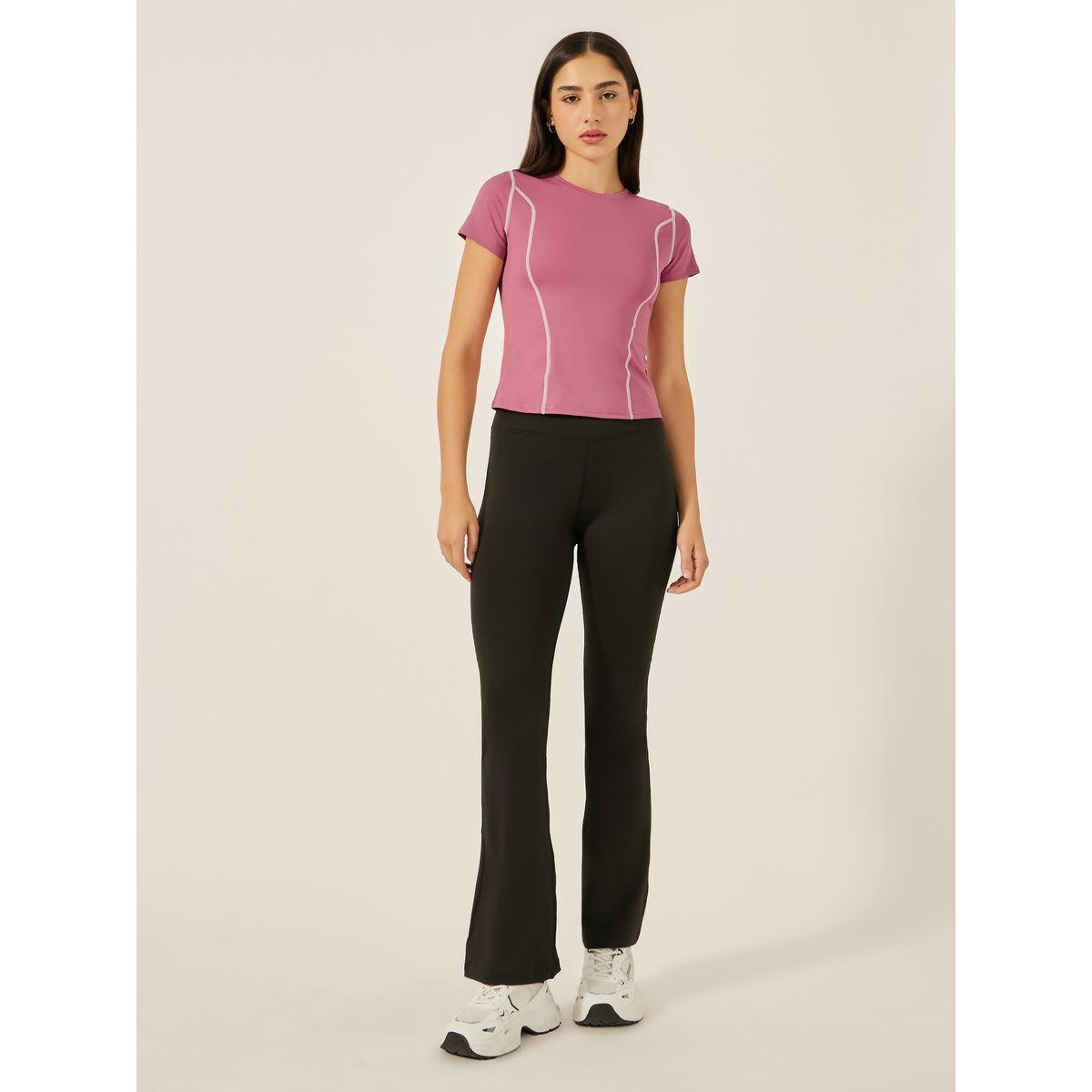 Styli Active Pack of 2 - Contrast Stitch Short Sleeve Top-women-clothing-sportswearandactivewear-tshirtsandvests-image-3