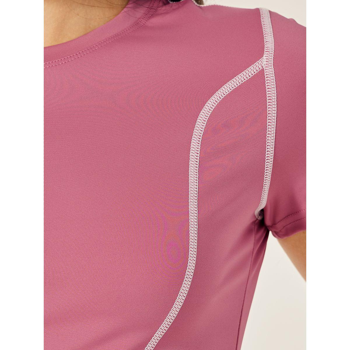 Styli Active Pack of 2 - Contrast Stitch Short Sleeve Top-women-clothing-sportswearandactivewear-tshirtsandvests-image-4