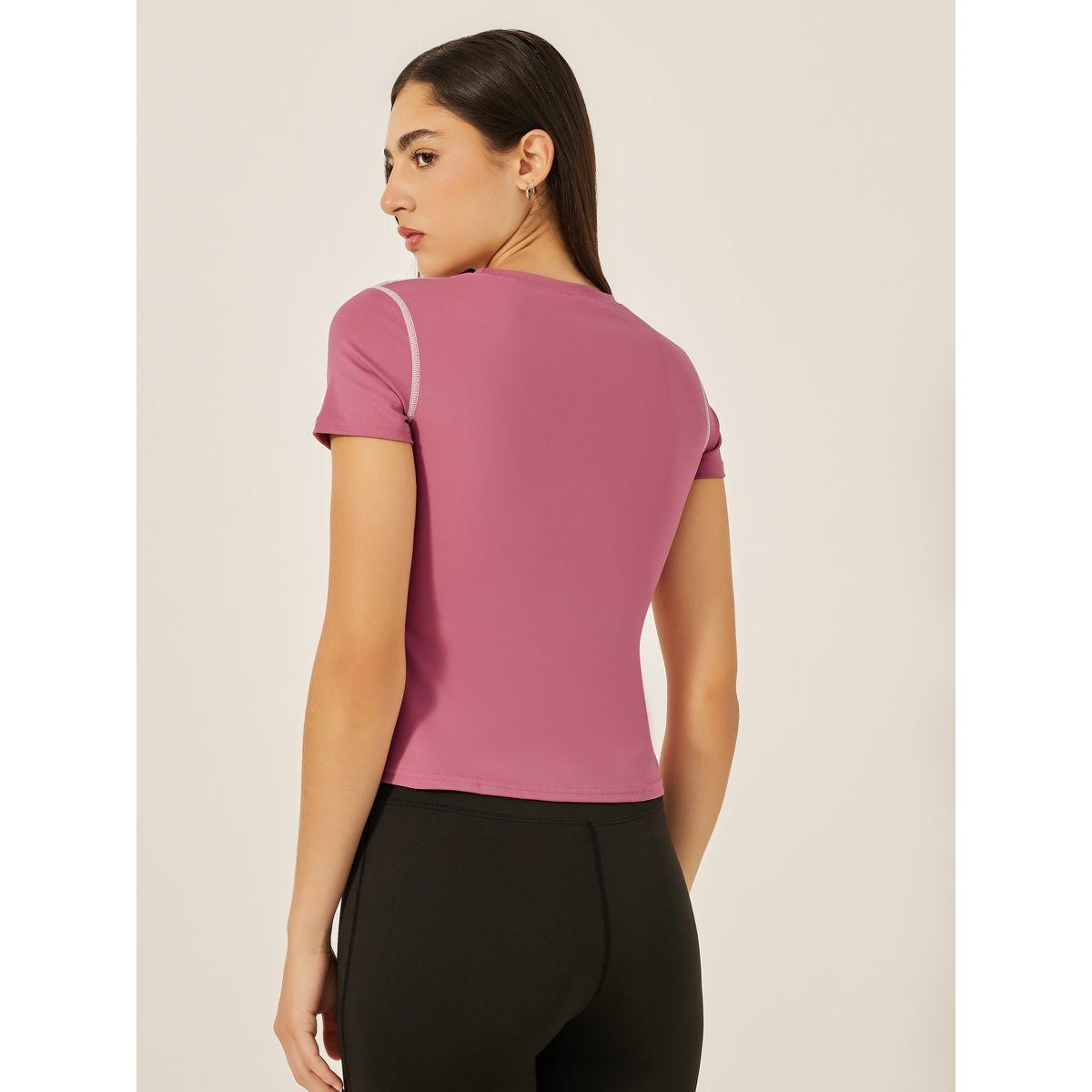 Styli Active Pack of 2 - Contrast Stitch Short Sleeve Top-women-clothing-sportswearandactivewear-tshirtsandvests-image-5