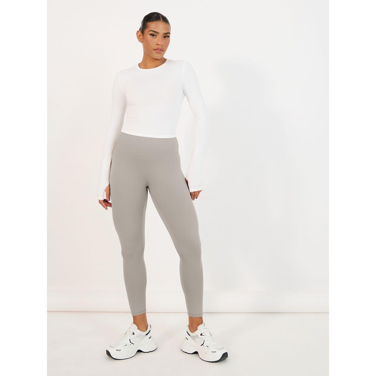 ليقنز سادة بخصر عريض-women-clothing-sportswearandactivewear-bottoms-leggings-image-1