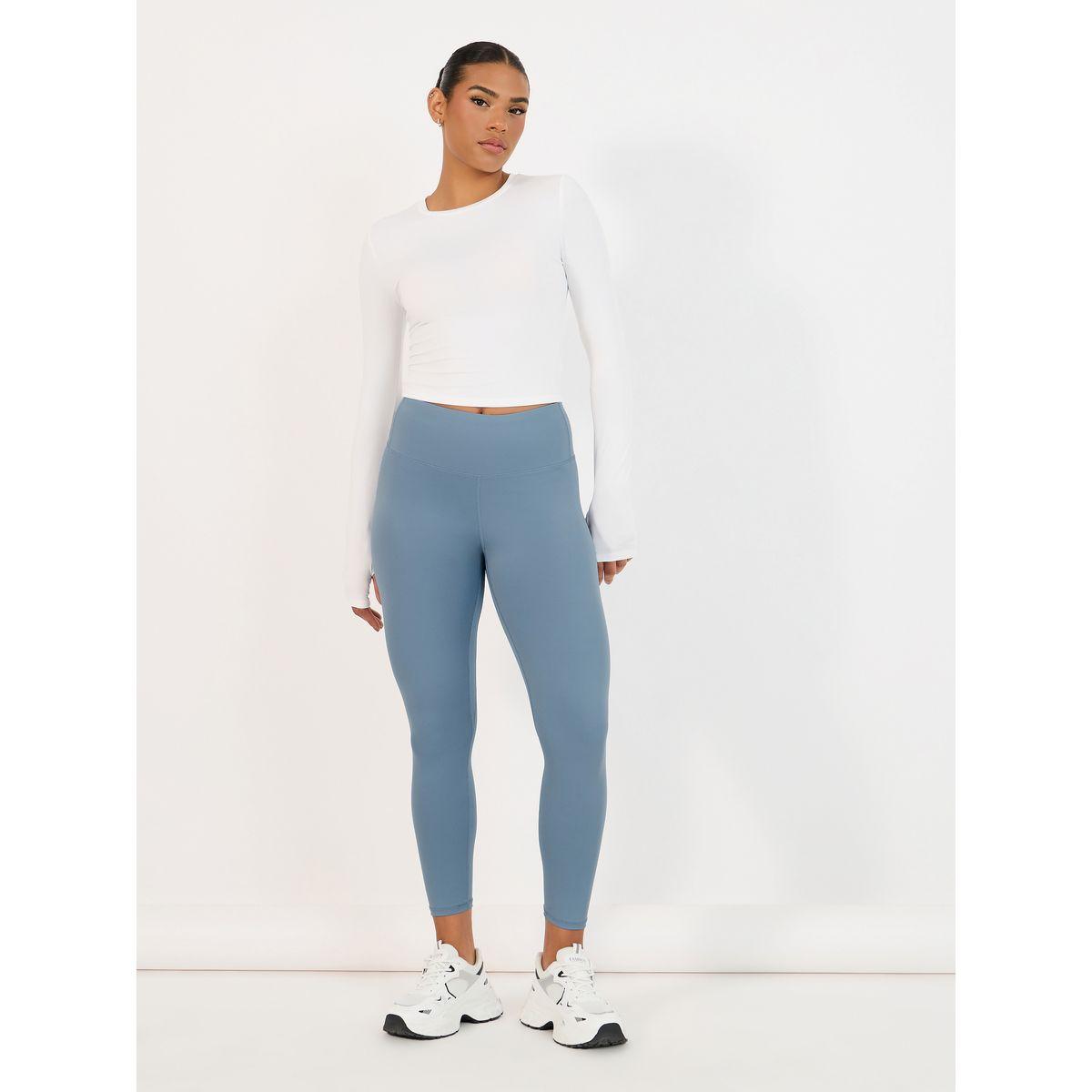 Styli Broad Waistband Basic Leggings-women-clothing-sportswearandactivewear-bottoms-leggings-image-1
