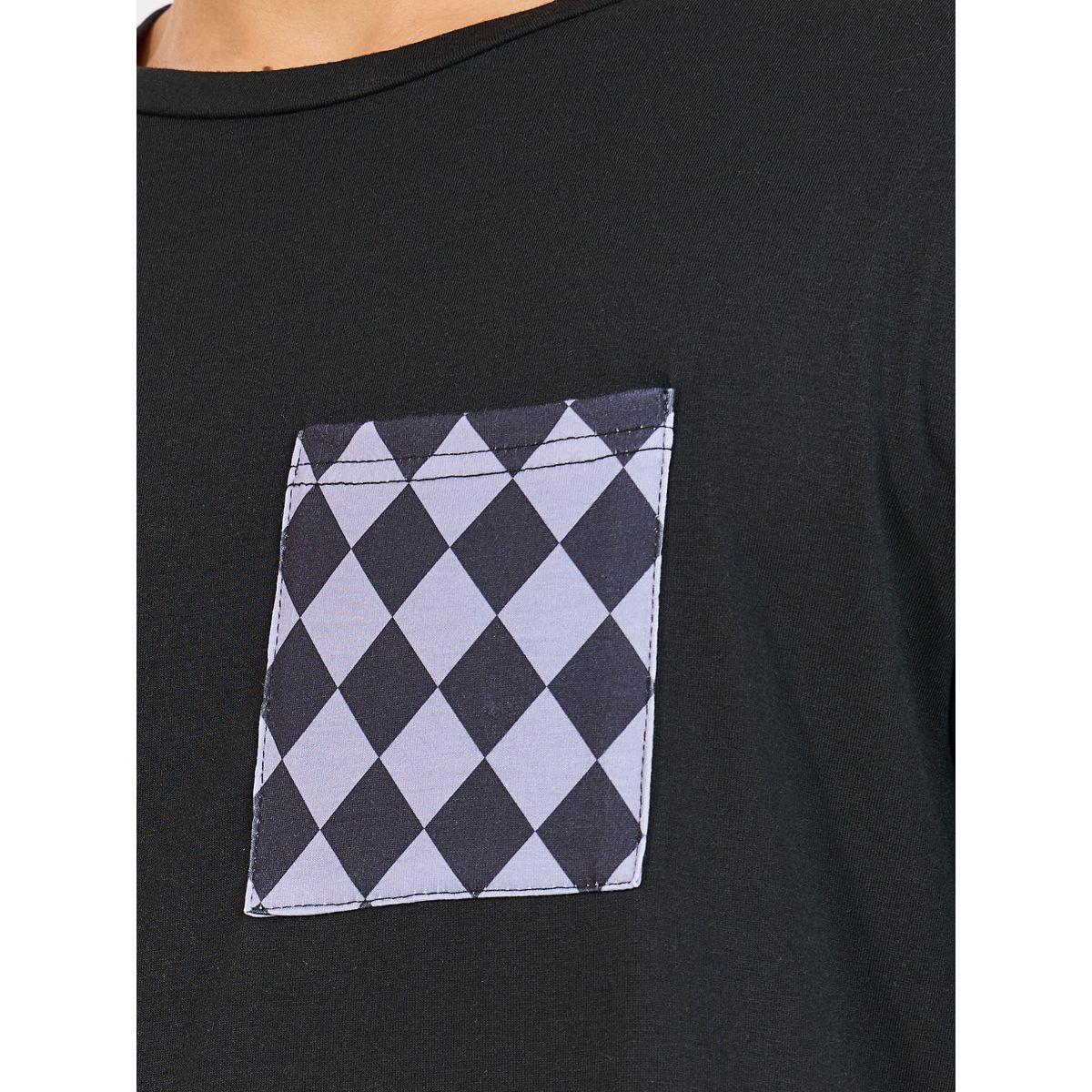 Styli Unwind Contrast Pocket T-Shirt & Printed Shorts Set-men-clothing-nightwear-sets-image-3
