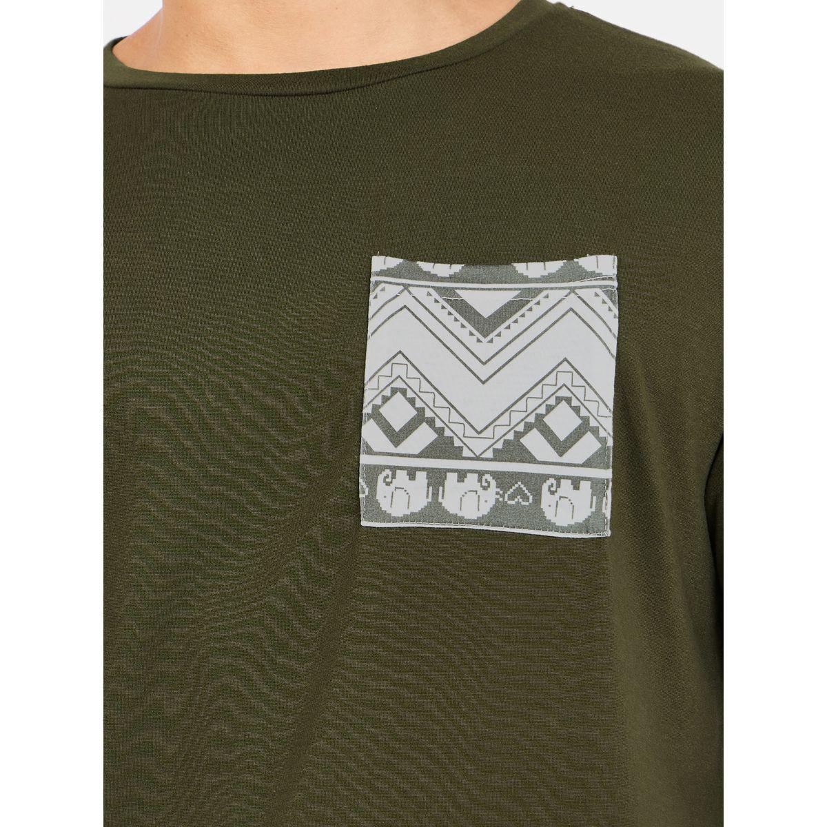 Styli Unwind Contrast Pocket T-Shirt & Printed Shorts Set-men-clothing-nightwear-sets-image-3
