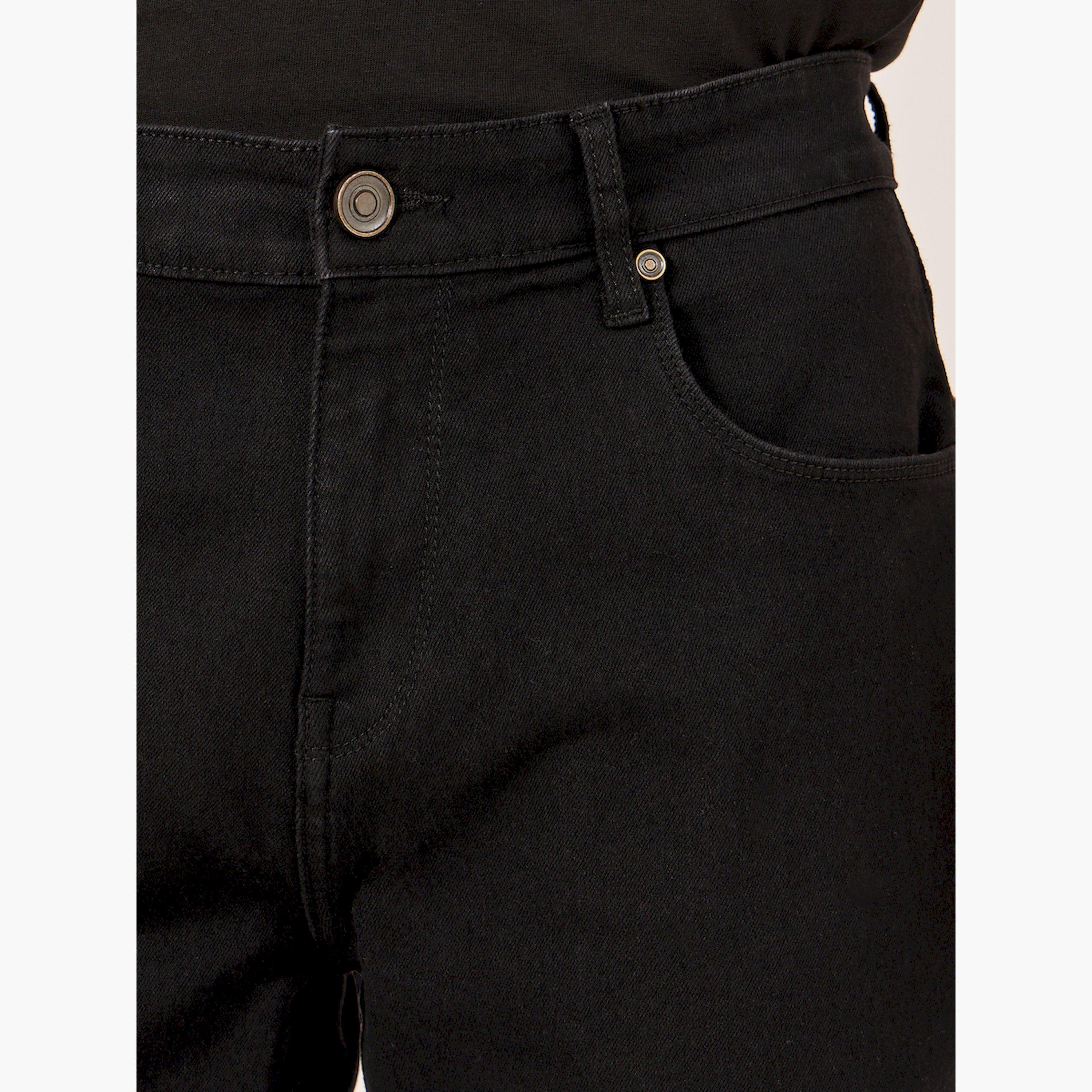Styli Mid Rise Solid 5-Pocket Skinny Fit Jeans-men-clothing-bottoms-jeans-image-3