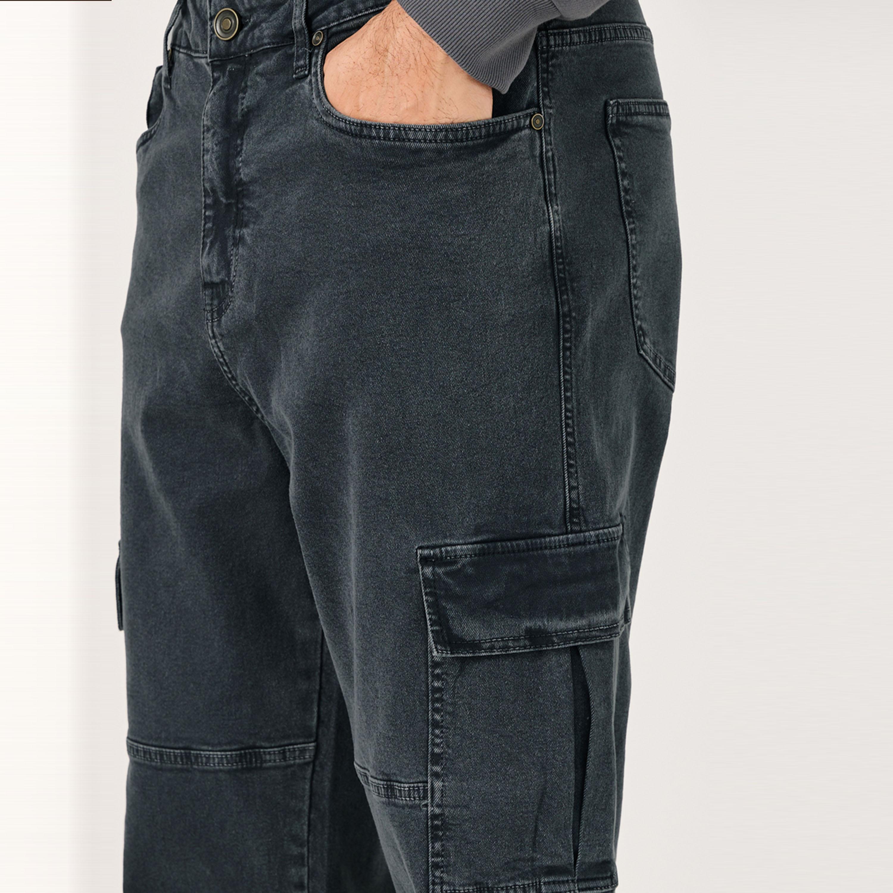 Styli Mid Rise Loose Fit Utility Cargo Jeans-men-clothing-bottoms-jeans-image-3