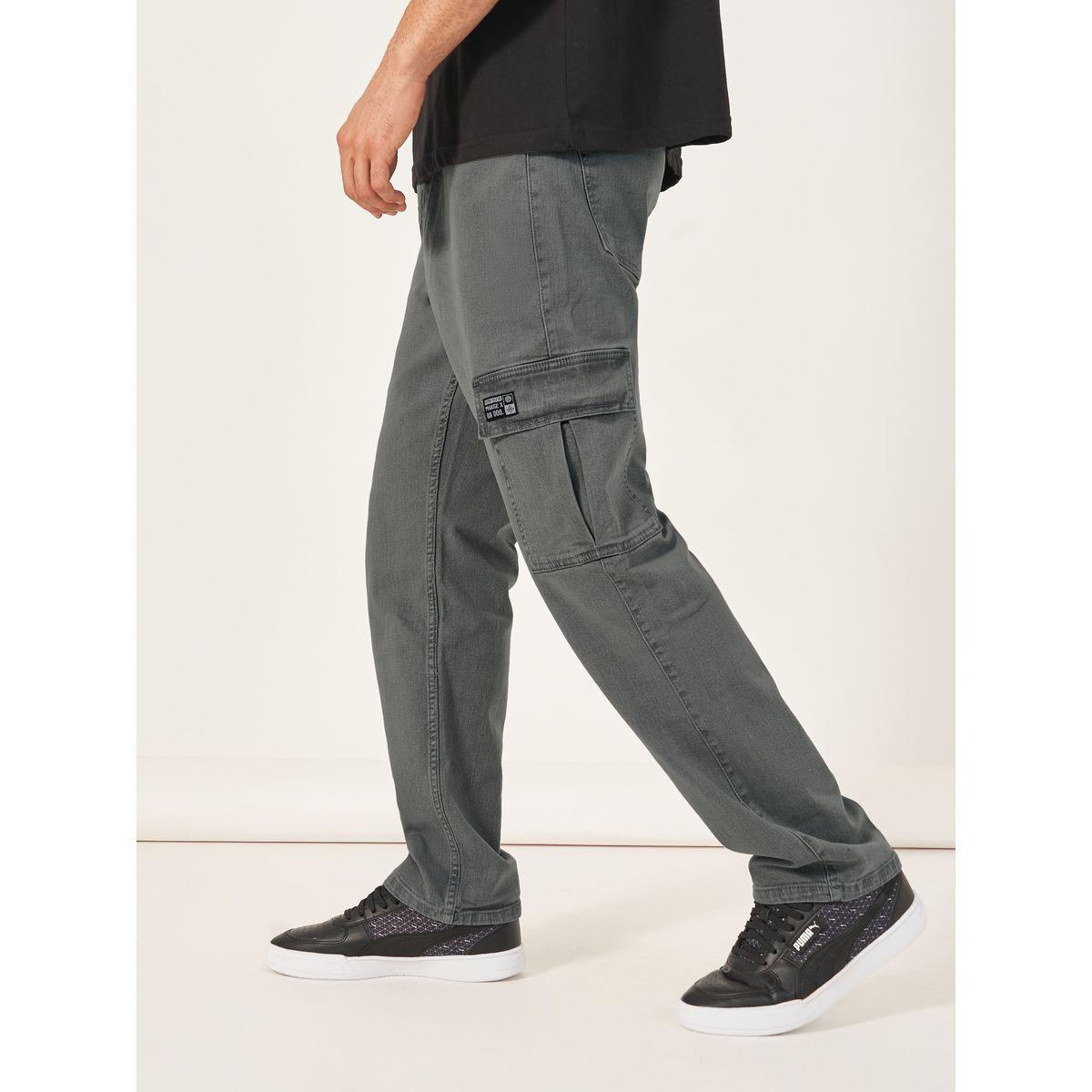 جينز كارجو بخصر متوسط وقصة مريحة-men-clothing-bottoms-jeans-image-1