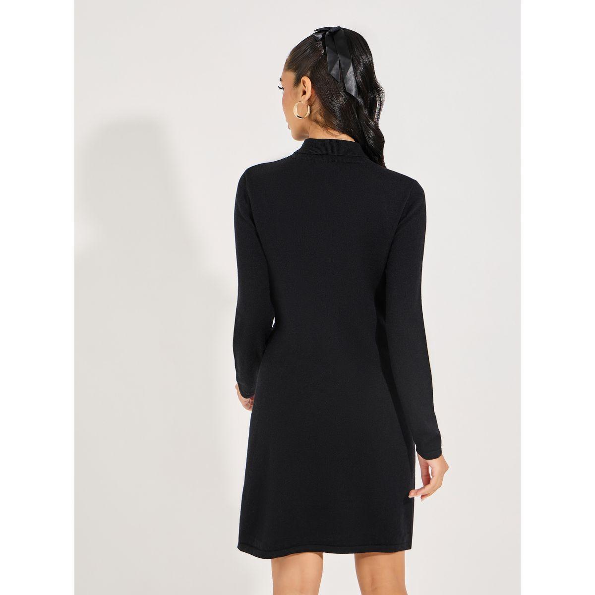 Styli Turtle Neck Knit Sweater Mini Dress-women-clothing-dresses-image-4