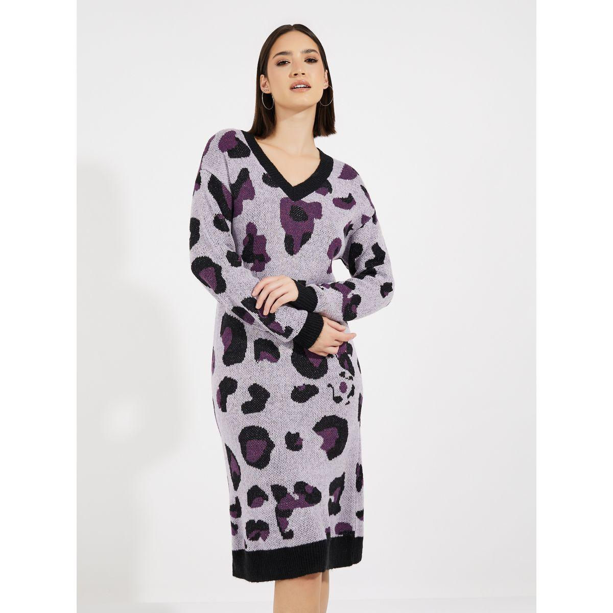 فستان بطول الركبة وأكمام طويلة-women-clothing-dresses-image-2