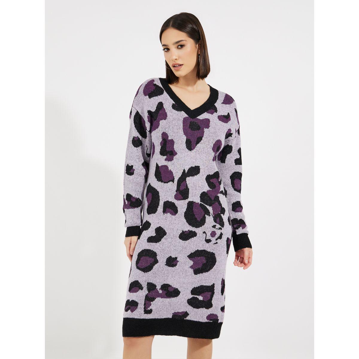 فستان بطول الركبة وأكمام طويلة-women-clothing-dresses-image-5
