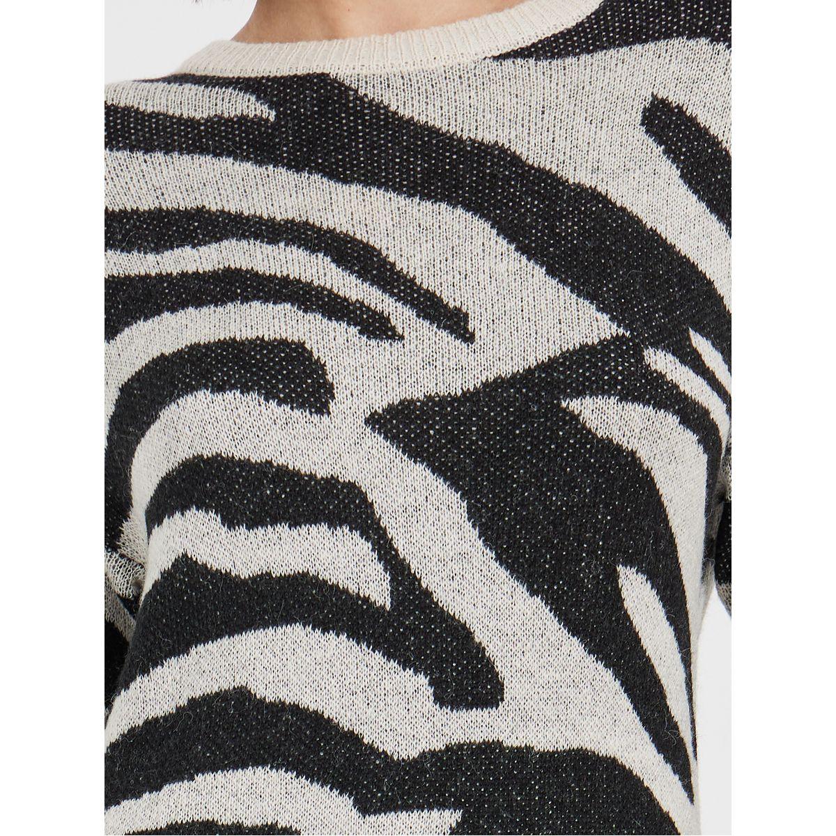 Styli Animal Pattern Sweater Midi Dress-women-clothing-dresses-image-4