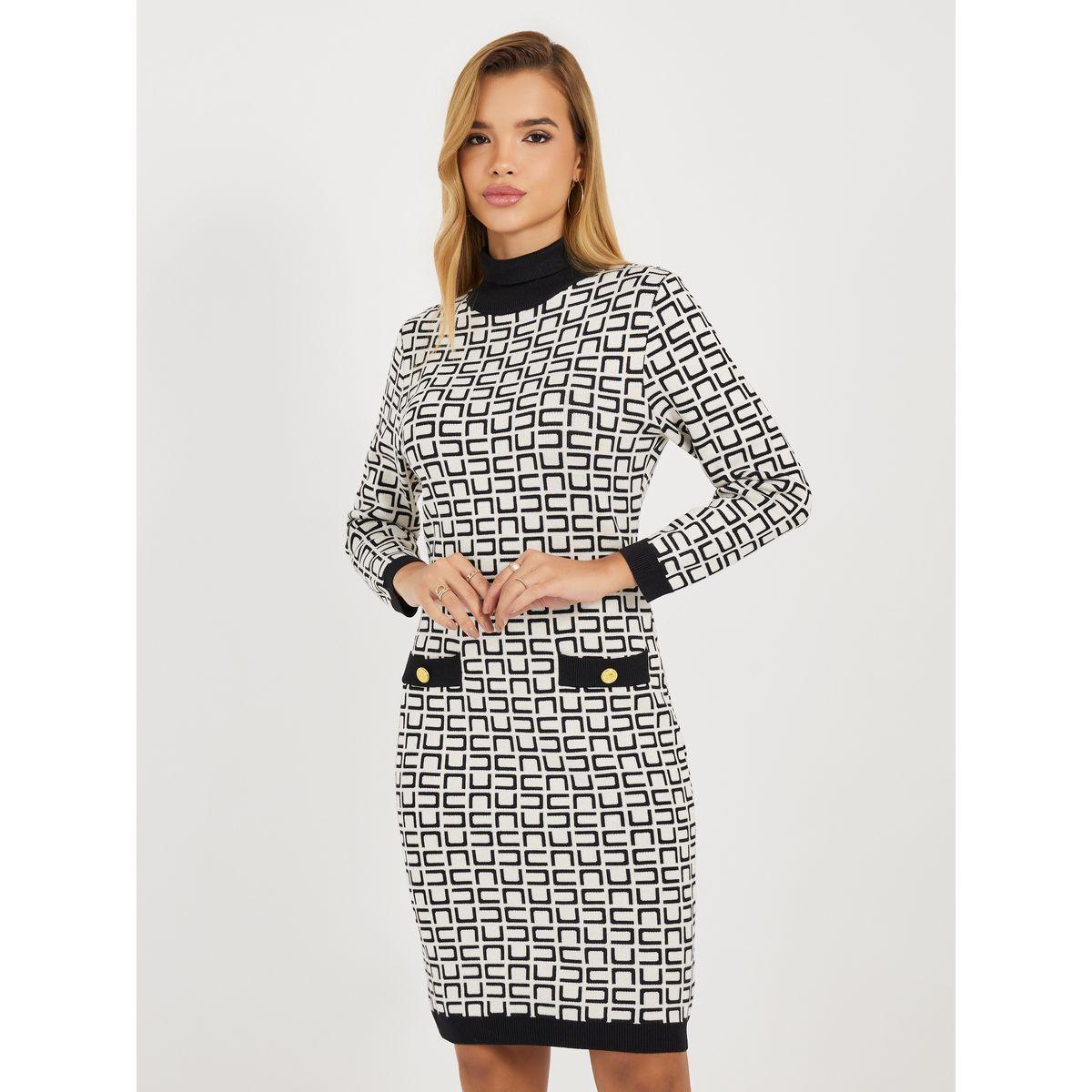 فستان بطول الركبة وأكمام 3/4-women-clothing-dresses-image-2