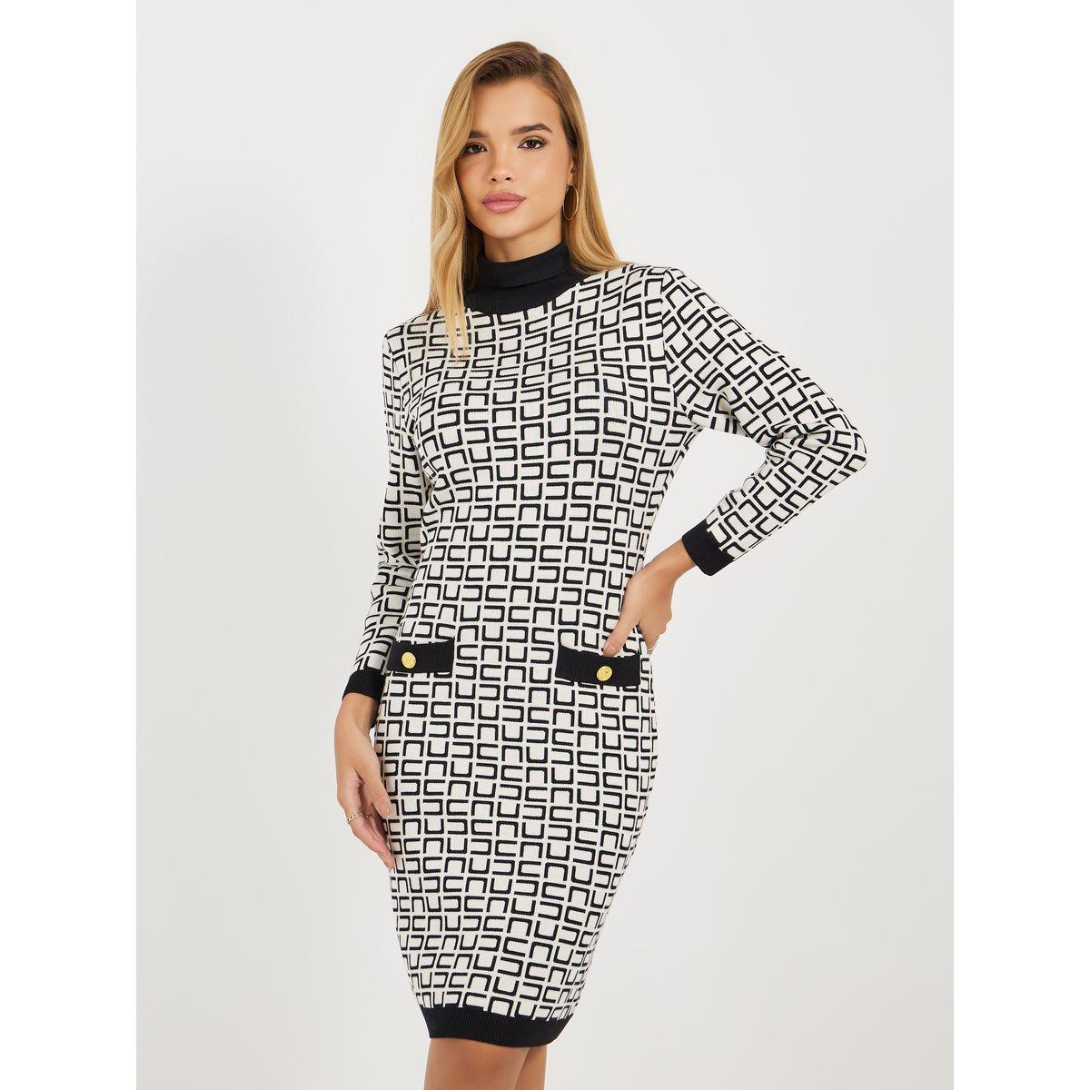 فستان بطول الركبة وأكمام 3/4-women-clothing-dresses-image-6
