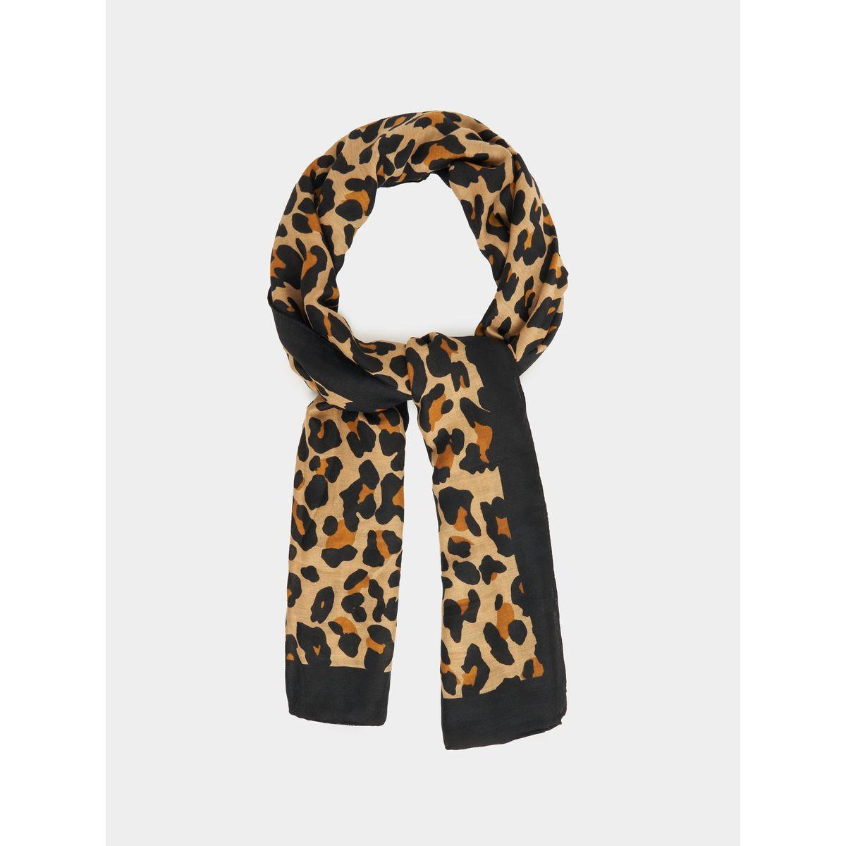 Styli Leopard Print Scarf-women-winterwear-scarves-image-1