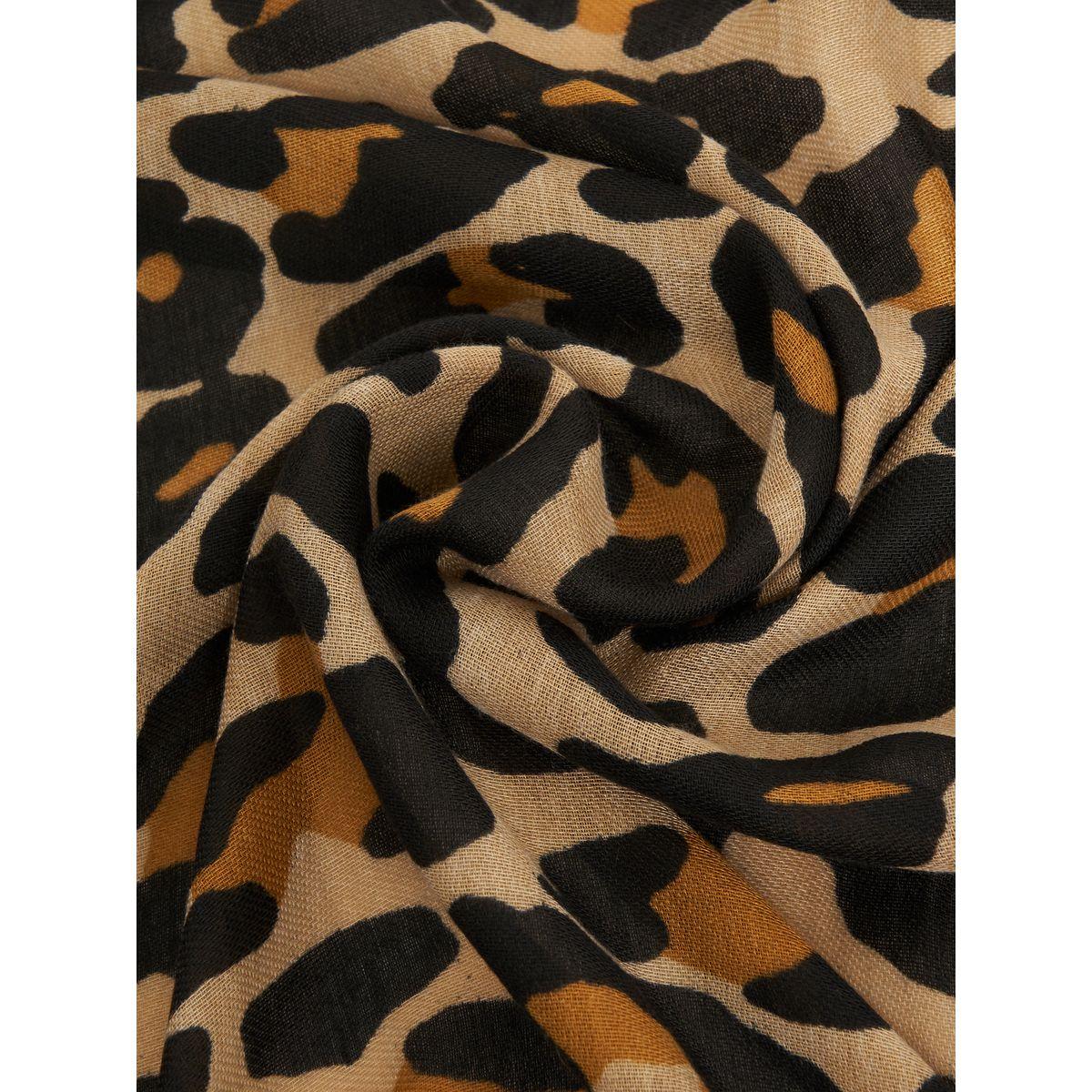 Styli Leopard Print Scarf-women-winterwear-scarves-image-2