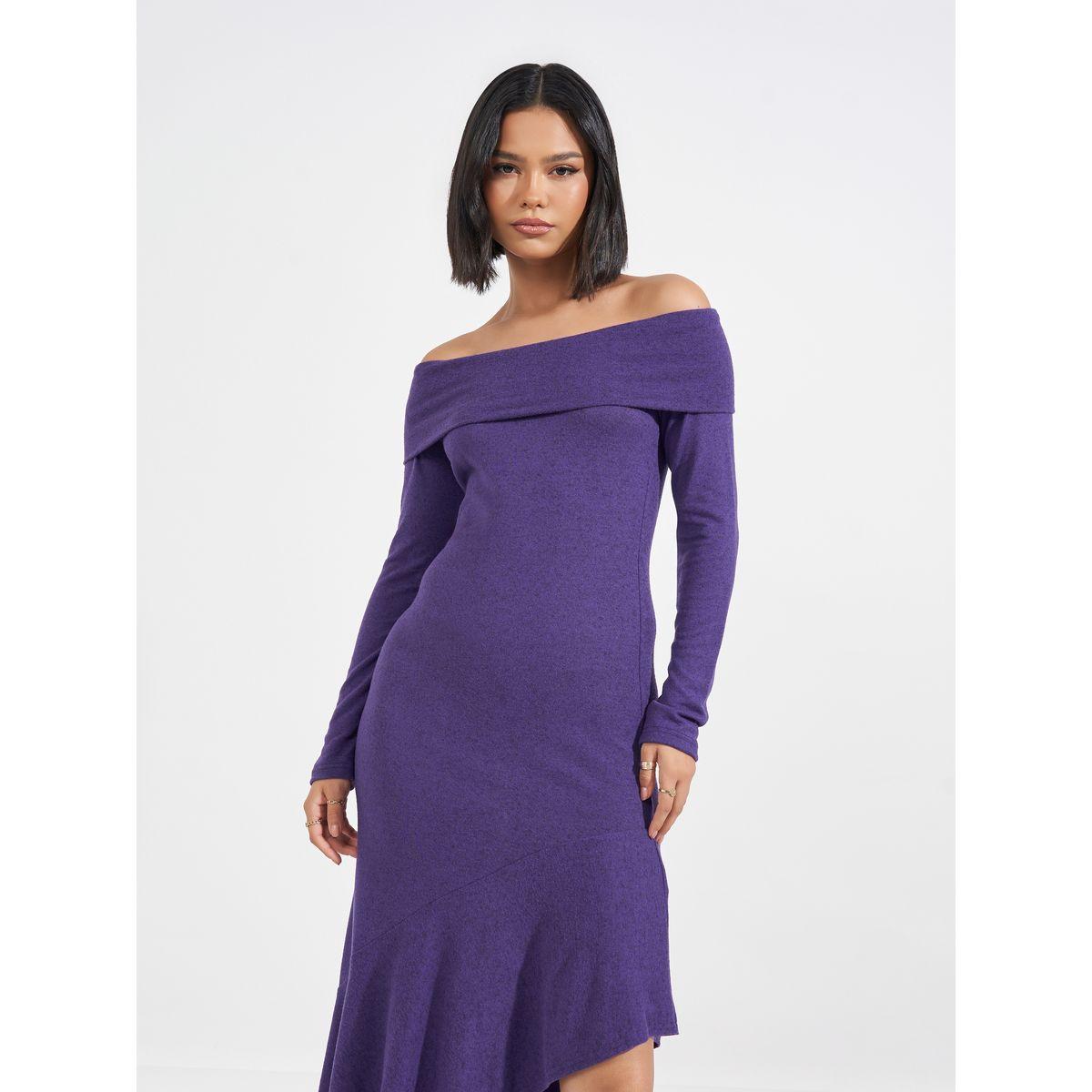 فستان طويل بأكتاف مكشوفة وحافة غير متماثلة-women-clothing-dresses-image-5