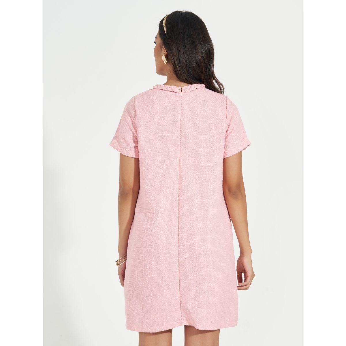 فستان قصير بنمط سويتر مع أكمام قصيرة-women-clothing-dresses-image-6