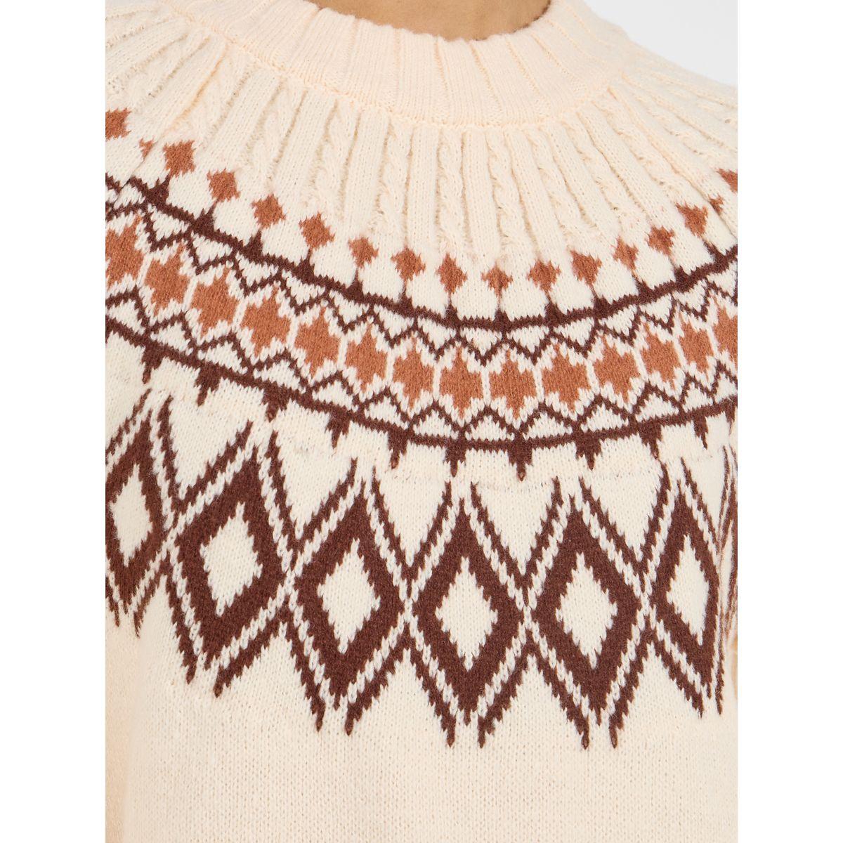 Styli Geometric Pattern Knitted Sweater Midi Dress-women-clothing-dresses-image-3