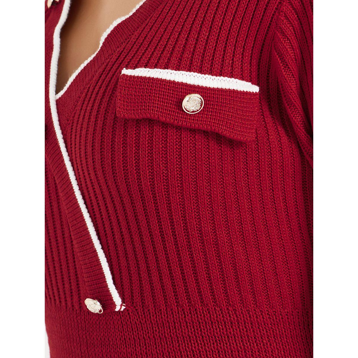 فستان ميدي محبوك بتفاصيل مُتباينة-women-clothing-dresses-image-3