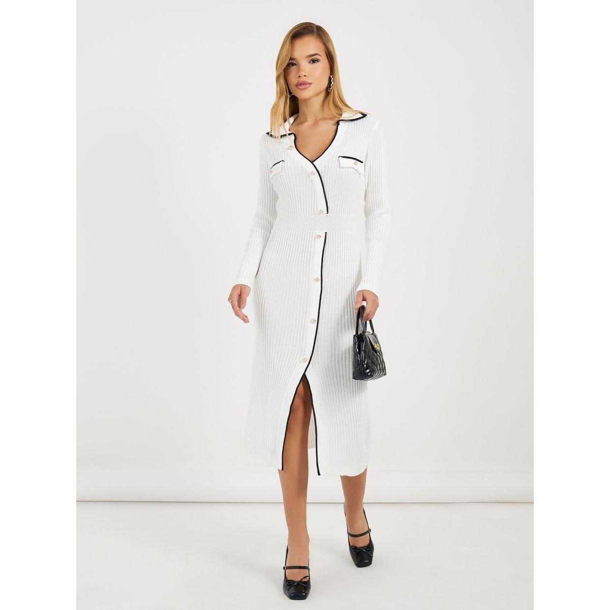 فستان ميدي محبوك بتفاصيل مُتباينة-women-clothing-dresses-image-7