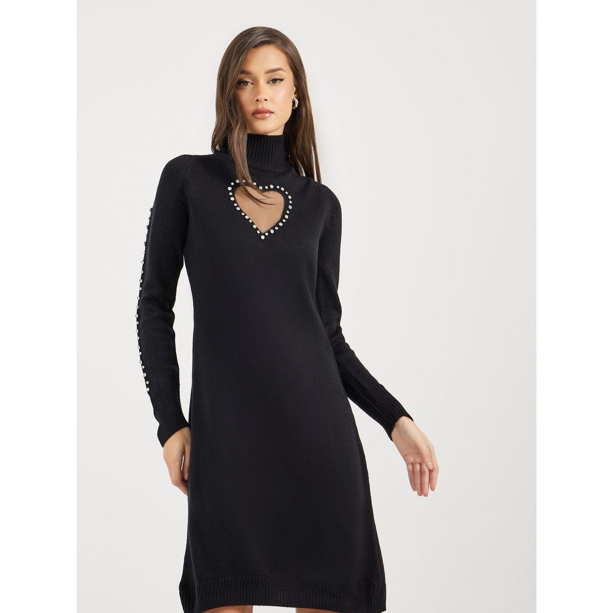 فستان بطول الركبة منمق بالأحجار-women-clothing-dresses-image-5