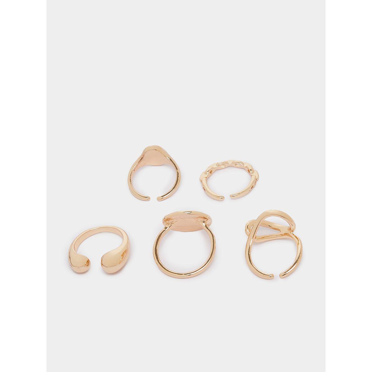 Styli Set of 6 - Textured Rings-women-watchesandjewellery-jewellery-rings-image-2