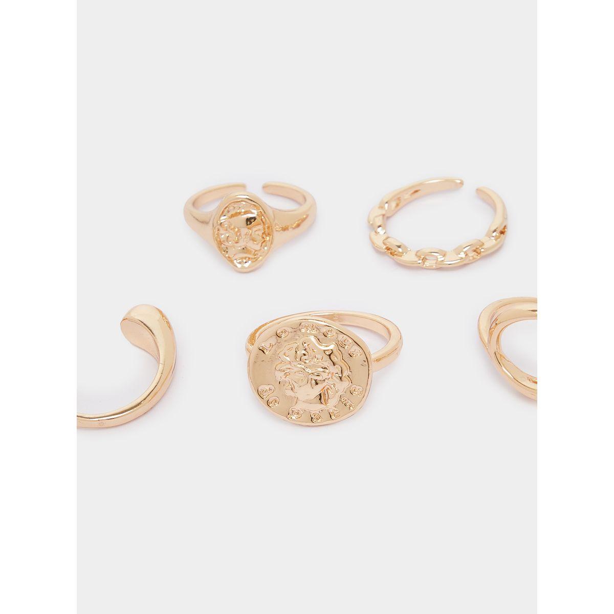 Styli Set of 6 - Textured Rings-women-watchesandjewellery-jewellery-rings-image-3