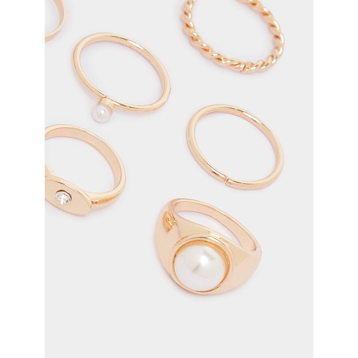 Styli Set of 8 - Textured Rings-women-watchesandjewellery-jewellery-rings-image-3
