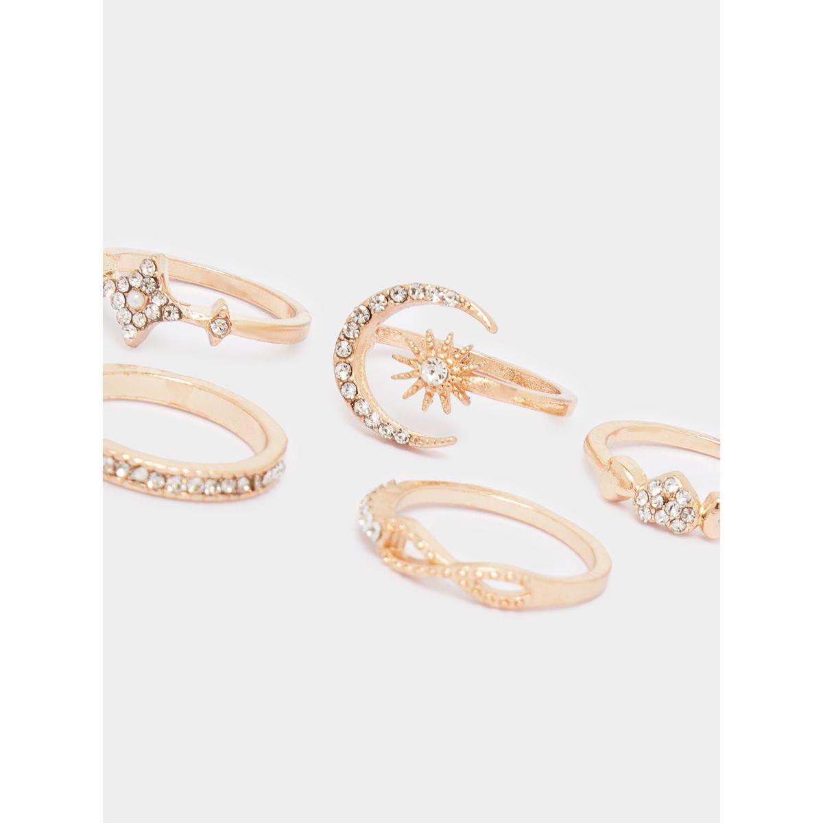Styli Set of 5 - Embellished Rings-women-watchesandjewellery-jewellery-rings-image-3