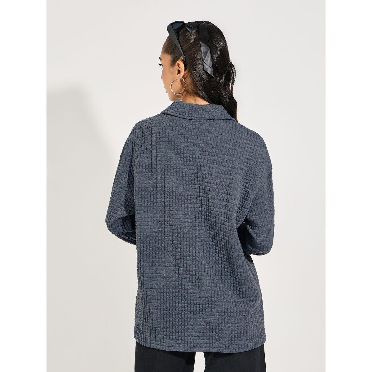 Styli Oversized Longline Textured Button Down Shacket-women-winterwear-coatsandjackets-jackets-image-5
