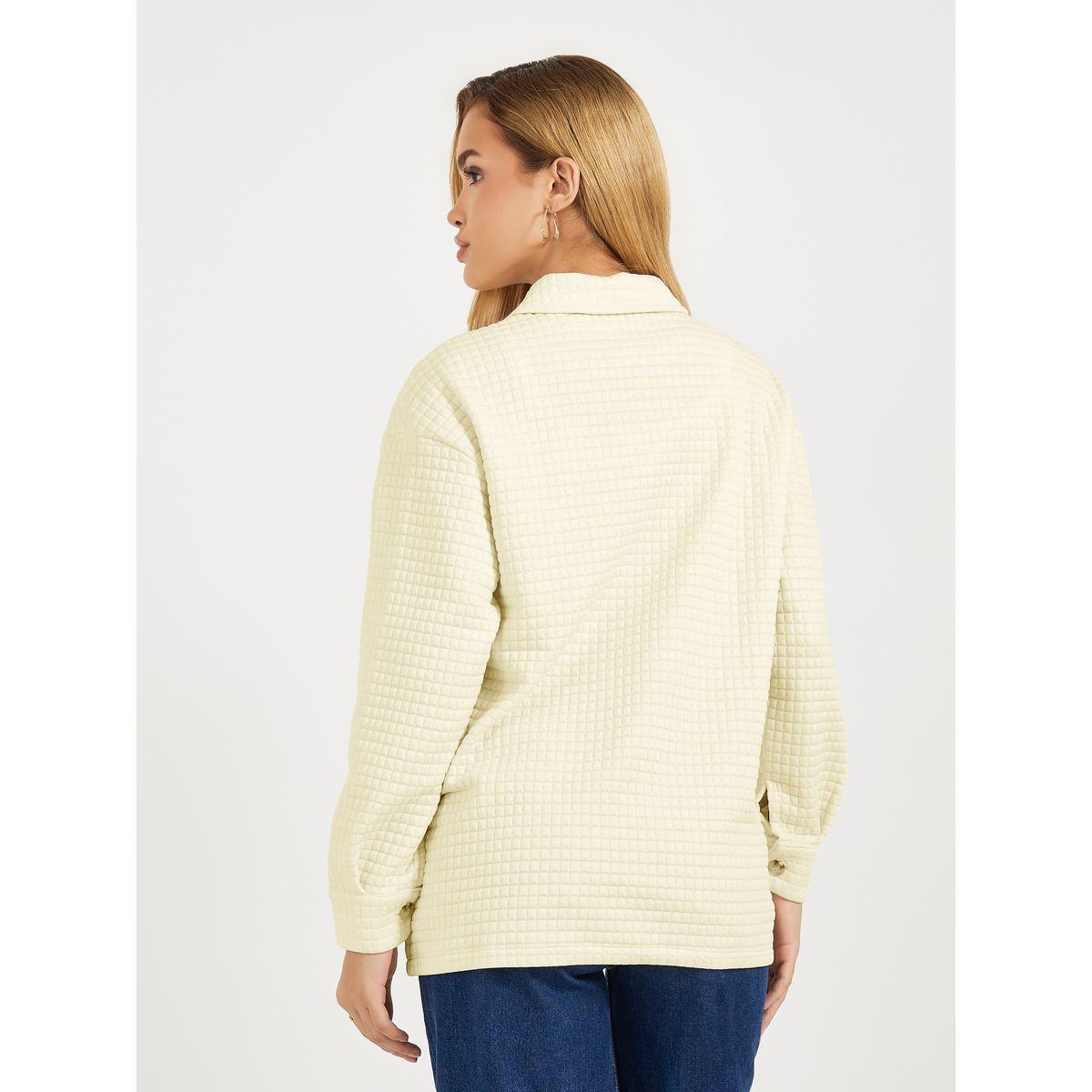 Styli Oversized Longline Textured Button Down Shacket-women-winterwear-coatsandjackets-jackets-image-5
