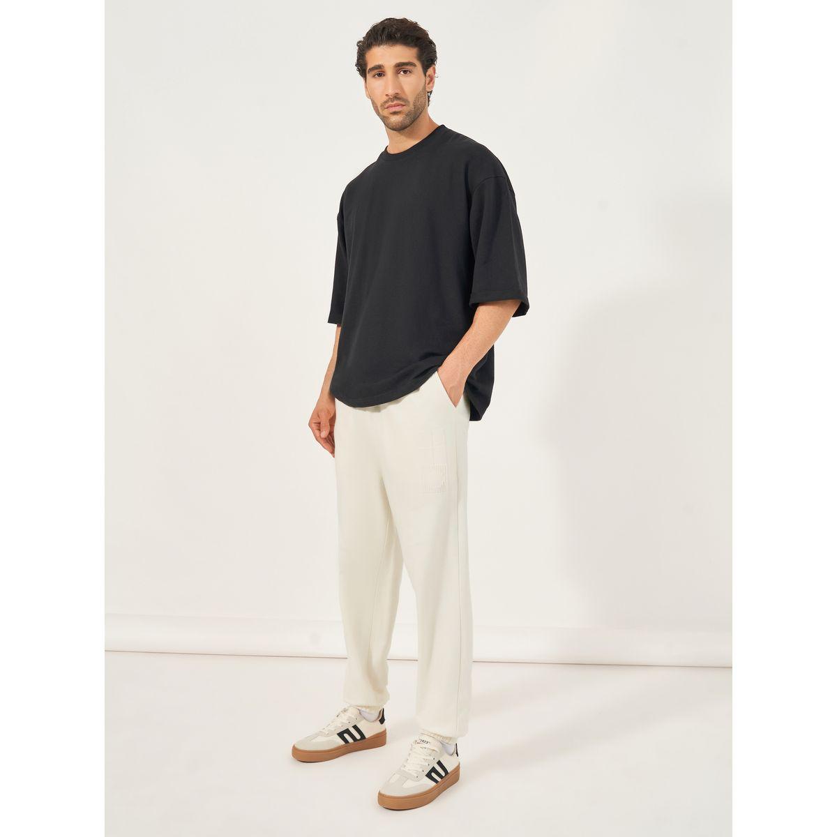 Styli Premium Oversized Fleece Embossed Detail Joggers-men-clothing-bottoms-joggers-image-2