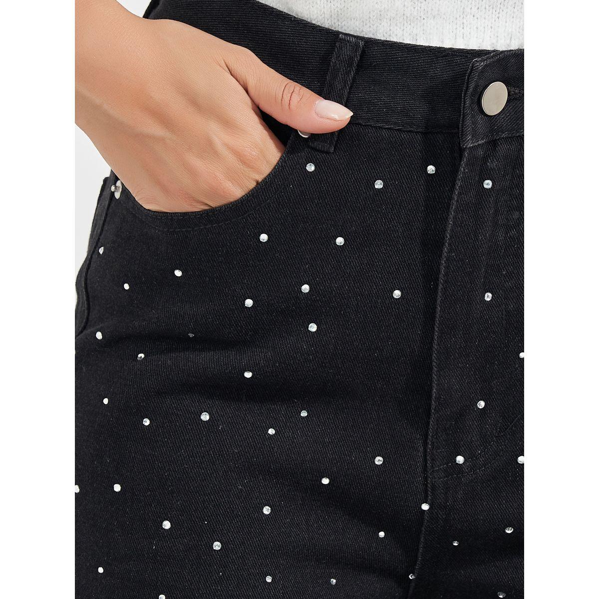 جينز بقصة مستقيمة وخصر عالي-women-clothing-bottoms-jeans-image-3