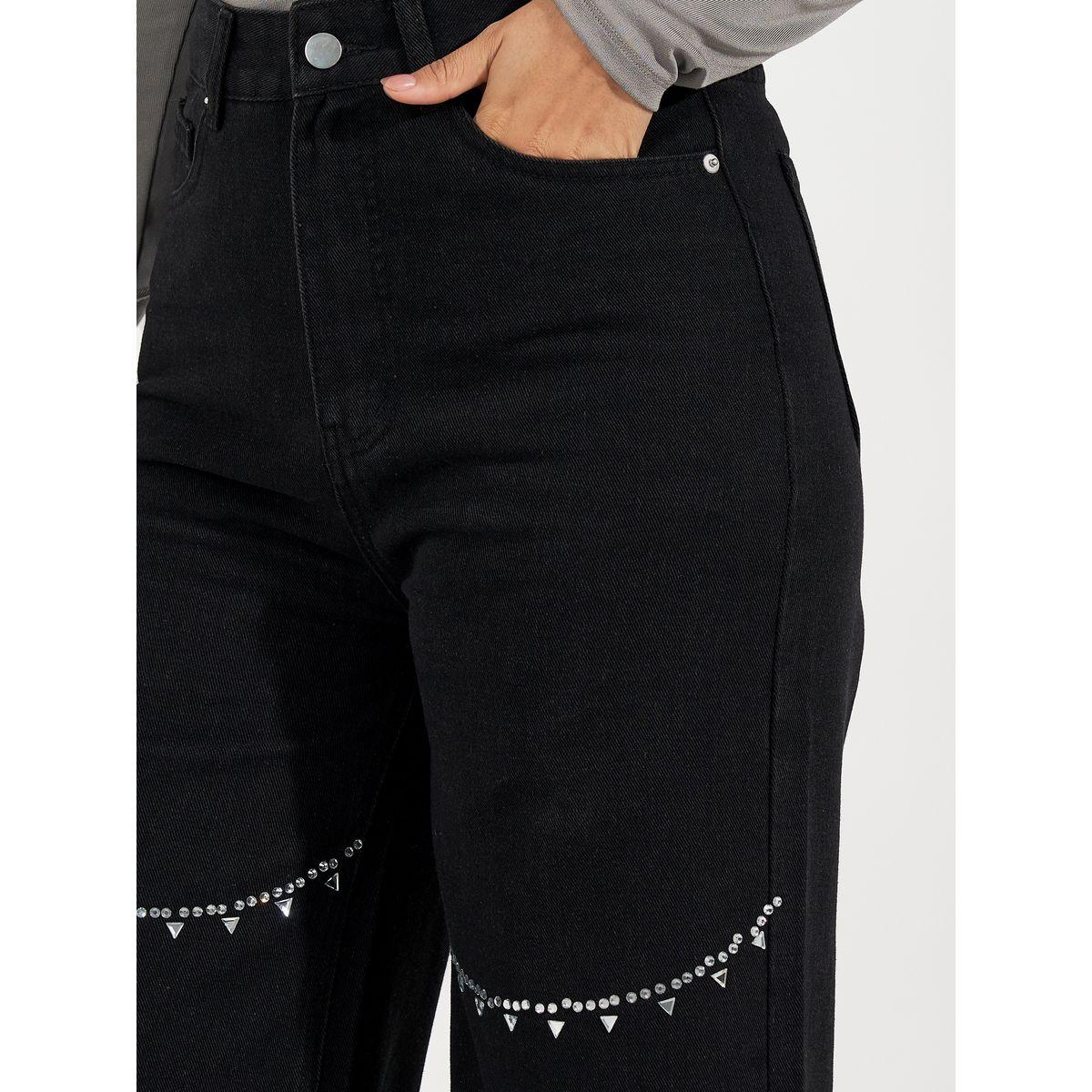 جينز بقصة أرجل واسعة ومزين بحجر الراين-women-clothing-bottoms-jeans-image-3