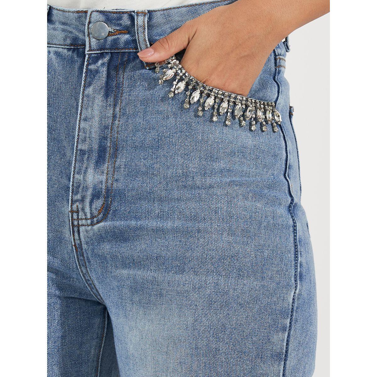 جينز بقصة سليم فت مع جيوب منمقة بحجر الراين-women-clothing-bottoms-jeans-image-3