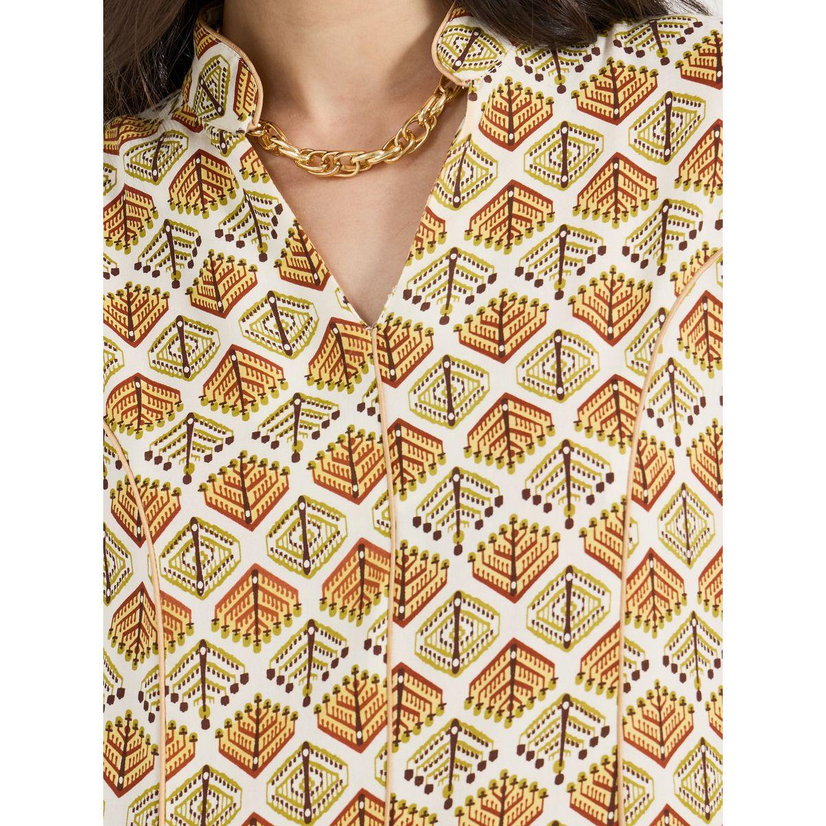 All-Over Print Collared Jalabiya with Contrast Piping Detail-women-arabicclothing-jalabiyas-image-5