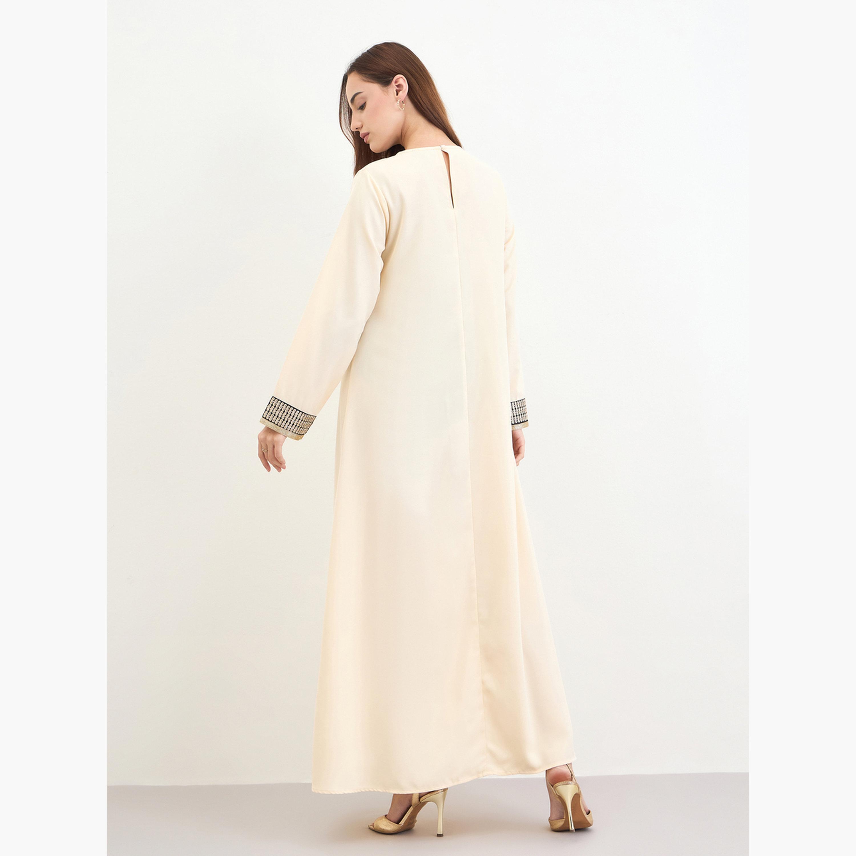 جلابية مطرزة بشرابات-women-arabicclothing-jalabiyas-image-5