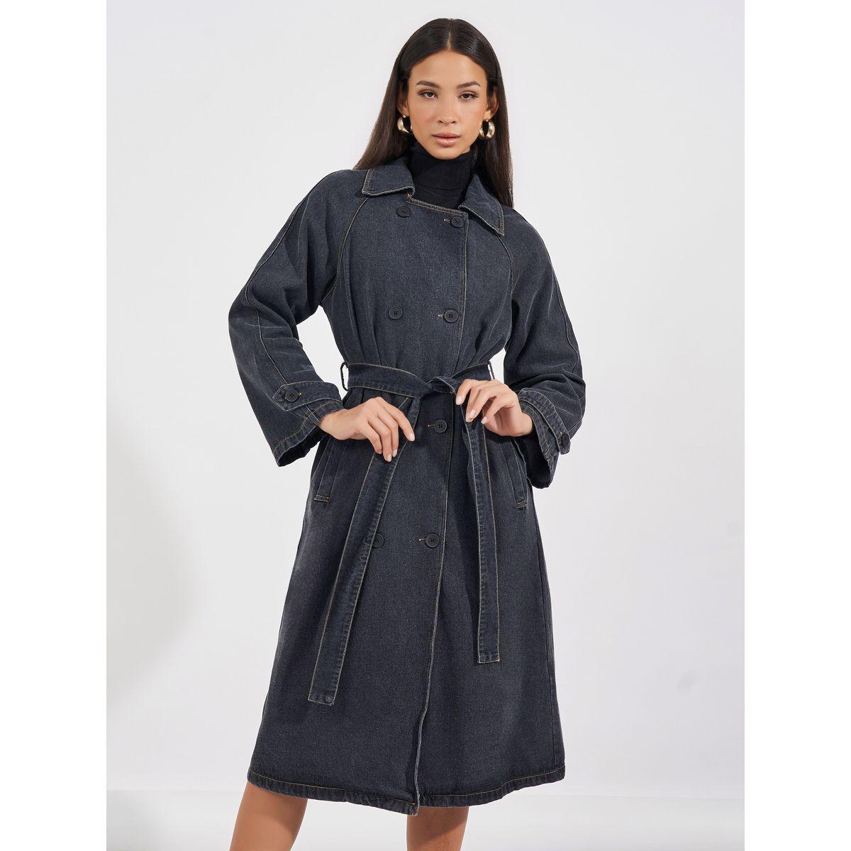 Styli Regular Fit Midi Length Denim Trench Coat-women-clothing-coatsandjackets-coats-image-3